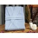 Plain Shawl Collar Large Size Single Bath Robe Blue