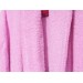 Plain Shawl Collar Large Size Single Bath Robe Pink