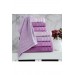 Bath Towel 70 X 140 Cm 4 Pieces Rainbow Purple