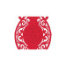 Roseart Red Deluxe Embroidered Plush Table Runner/Cover