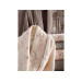 Cotton Bathrobe/Robe Set Cream Color - Sarmaşık Beige