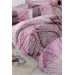 100% Cotton Double Duvet Cover Set Simay Pink