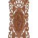 Brown Snowdrop Deluxe Embroidered Plush Table Runner/Table Cover