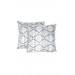 Stairs Cream Velvet Two-Piece Cushion Cover