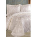 Jacquard And Chenille Sheet/Bed Sheet Set Cream Color Şulem