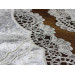 Suman Kordone Luxury Embroidered 5-Piece Living Room Tablecloth Set, Black-Platinum Color