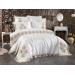 9 Piece Luxury Embroidered Cream Terra Wedding Bedding Set