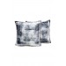Two-Piece Cushion Cover, Made Of Velvet Fabric, Transition Anthracite