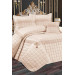 Double Quilted Bedspread Beige