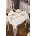 26-Piece Tablecloth Set Cream-Cream Verna