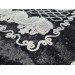 Verna Black Embroidered Plush Prayer Rug