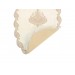 Vilma Cream-Gold 2-Piece French Guipure Bath Mat/Rug Set