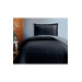 Washed Soft Double Sided Single Bedspread Black