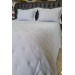 Washed Soft Single Bedspread Light Gray