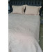 Washed Zigzag Double Bedspread Beige
