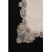 مفرش/غطاء طاولة من قماش مخملي/القطيفة لون كابتشينو Yasemin