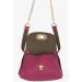 Children's Chain Glitter Mini Shoulder Bag Fuchsia