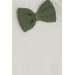 طقم ولادي 3 قطع أخضر زيتي بربطة عنق (0-9 أشهر)