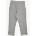 Baby Boy Sweatpants Beige Melange With Pocket And Lace Accessory (9 Months-3 Years)