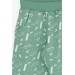 Baby Boy Sweatpants Street Themed Mint Green (9 Months-3 Years)