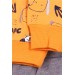Baby Boy Tracksuit Print Patterned Mustard Yellow (1-4 Years)