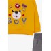 Baby Boy Tracksuit Set Yellow With Bear Figure (1-1.5 Years)
