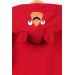 طقم بدلة رياضية للأولاد مزين برسمة مخلب النمر لون أحمر (1-1.5 سنة)