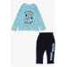 Baby Boy Tracksuit Set Space Themed Light Blue (Age 1.5-3)