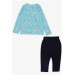Baby Boy Tracksuit Set Space Themed Light Blue (Age 1.5-3)