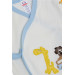 Baby Boy Hospital Release Pack Of 10 Safari Themed Embroidered White (0-3 Months)