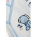 Baby Boy Hospital Release Pack Of 10 Cute Puppy Embroidered White (0-3 Months)