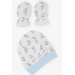 Baby Boy Hospital Release Set Of 5 Cute Animals Patterned White (0-3 Months)