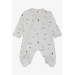 Baby Boy Hospital Release Set Of 8 Sky Themed Animallet Patterned Ecru (0-3 Months)