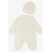 Newborn Baby Girl Embroidered Bodysuit Light Beige (0-3Mths-6Mths)