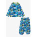 Baby Boy Pajama Set Dyed Patterned Mixed Color (9 Months-3 Years)