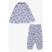 Baby Boy Pajama Set White With Sky Theme Balloon Pattern (9 Months-3 Years)