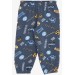Gray Printed Newborn Boys Pajamas Set (9Mths-3Yrs)