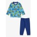 Baby Boy Pajama Set Work Machine Themed Blue (4 Months-1 Years)