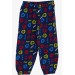 Baby Boy Pajama Set Mixed Icon Patterned Navy Blue (9 Months-3 Years)