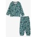 Erkek Bebek Pijama Takımı Puan Desenli Yeşil (9 Ay-2 Yaş)