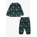 Baby Boy Pajama Set Healthy Eating Themed Smoked (9 Months-3 Years)