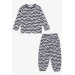 Baby Boy Pajamas Set Cute Penguin Pattern Black (9 Months-3 Years)