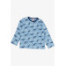 Baby Boy Pajamas Set Airplane Pattern Blue (9 Months-3 Years)