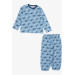 Baby Boy Pajamas Set Airplane Pattern Blue (9 Months-3 Years)