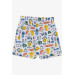 Baby Boy Shorts With Lace Accessory Summer Theme White (9 Months-3 Years)