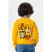 Baby Boy Sweatshirt Skateboarder Printed Yellow (9 Months-3 Years)