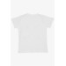 Baby Boy T-Shirt Cool Perfect Friends Themed Ecru (9 Months-3 Years)