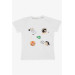 Baby Boy T-Shirt Cool Perfect Friends Themed Ecru (9 Months-3 Years)