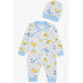 Baby Boy Rompers Fun Dinosaur Patterned White (0-6 Months)