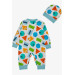Baby Boy Rompers Cute Geometric Shapes Patterned White (0-6 Months)